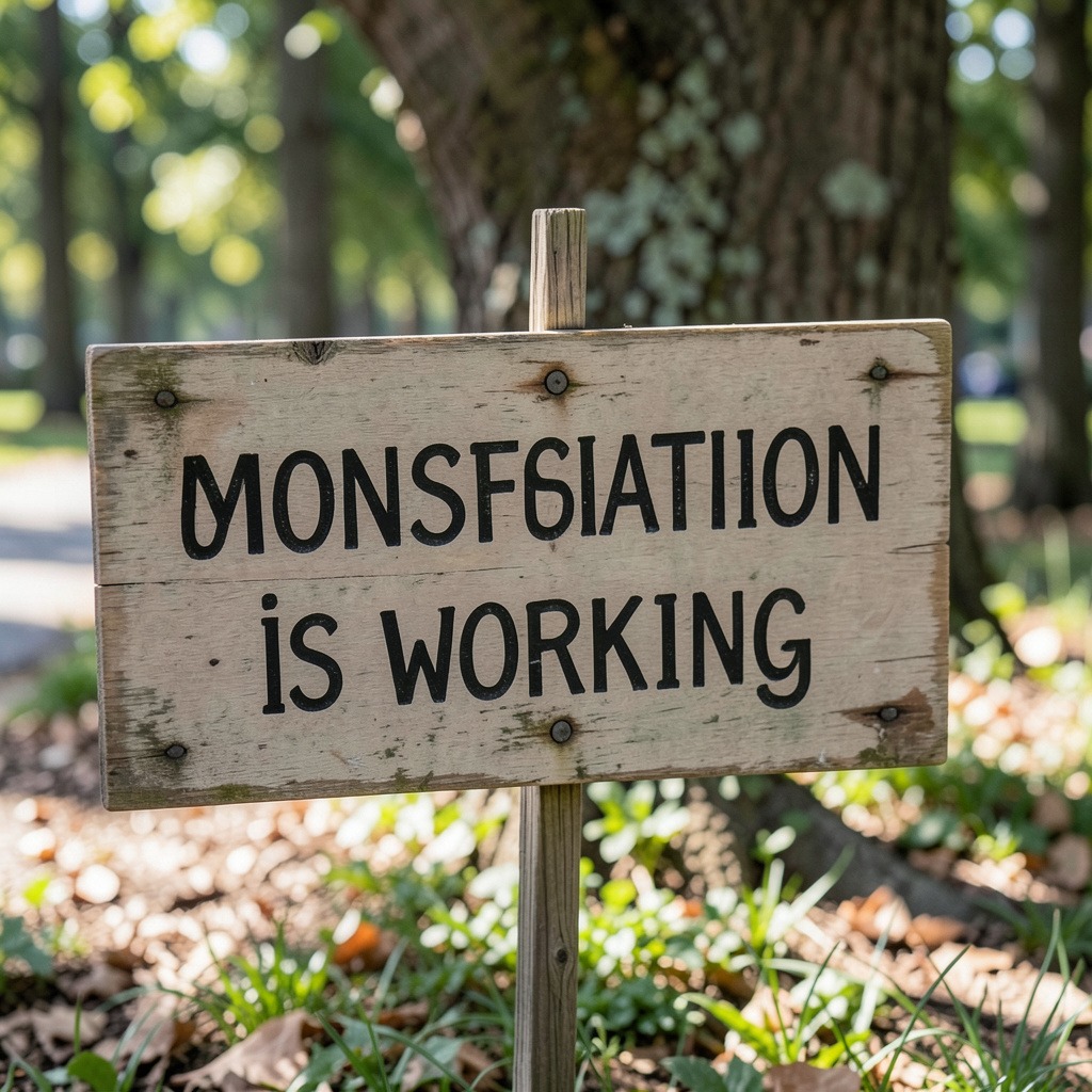 signs manifestation is working