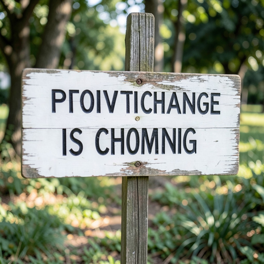 signs positive change is coming