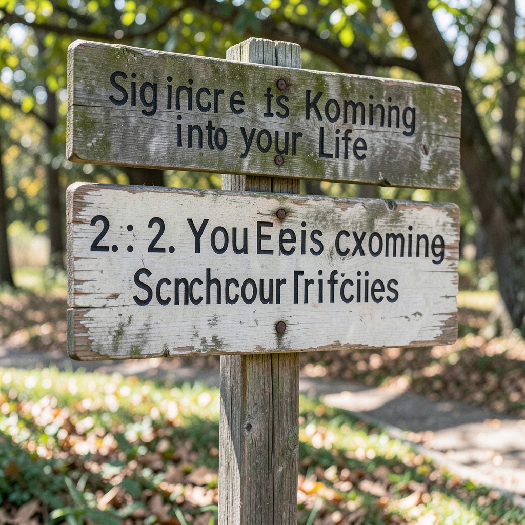 signs someone is coming into your life