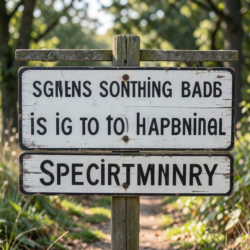 signs something bad is going to happen spiritually