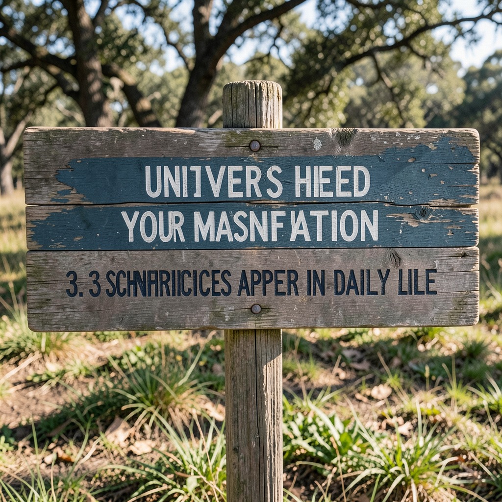 signs the universe heard your manifestation