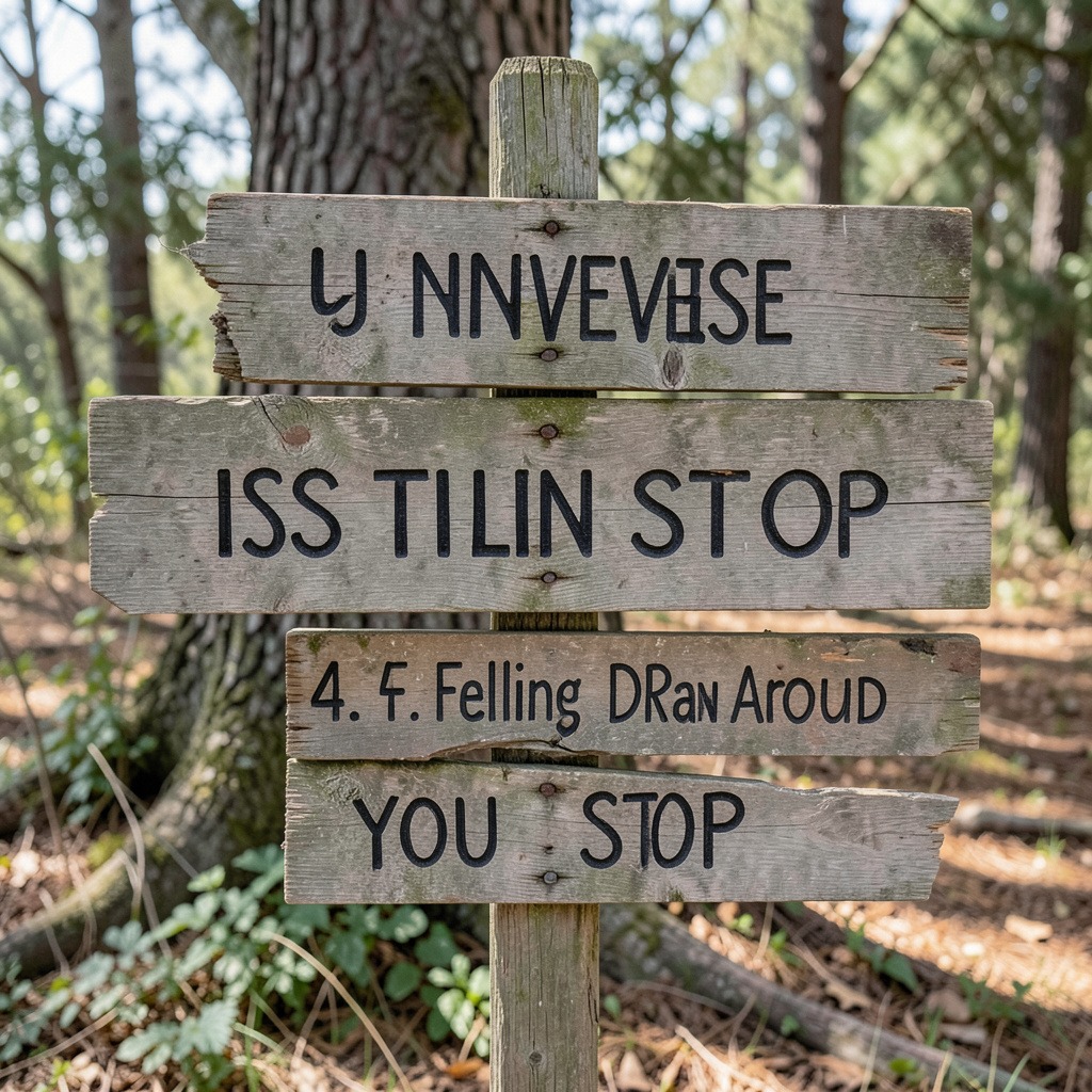 signs the universe is telling you to stop