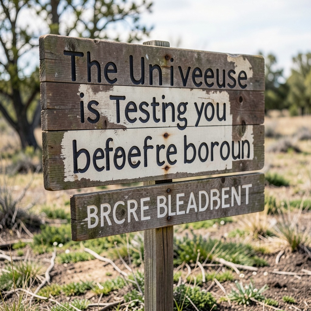 signs the universe is testing you before a breakthrough