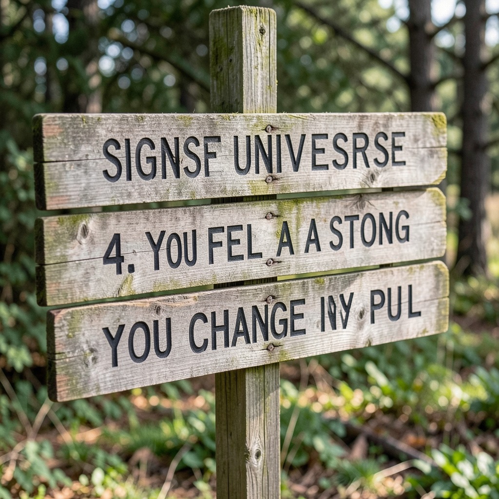 signs the universe wants you to change