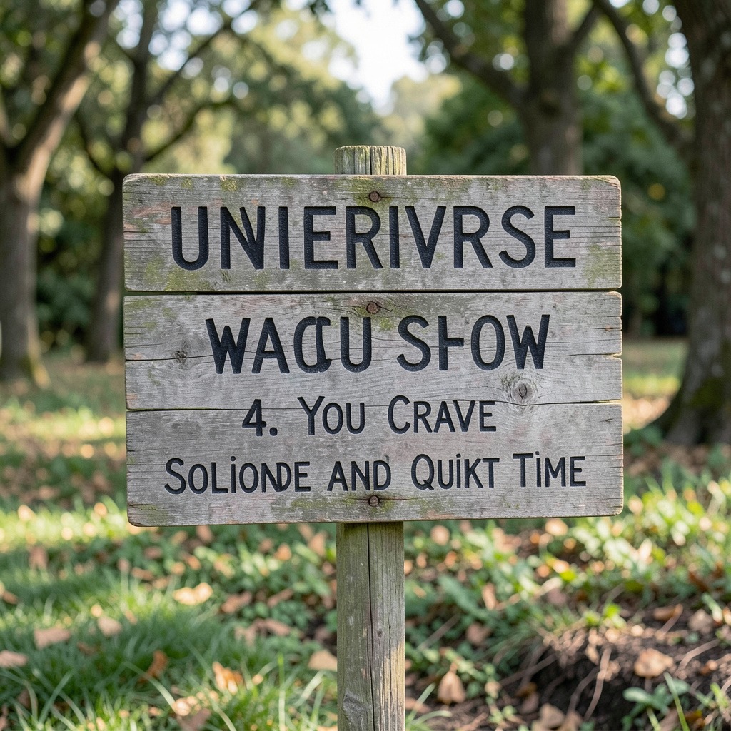 signs the universe wants you to slow down