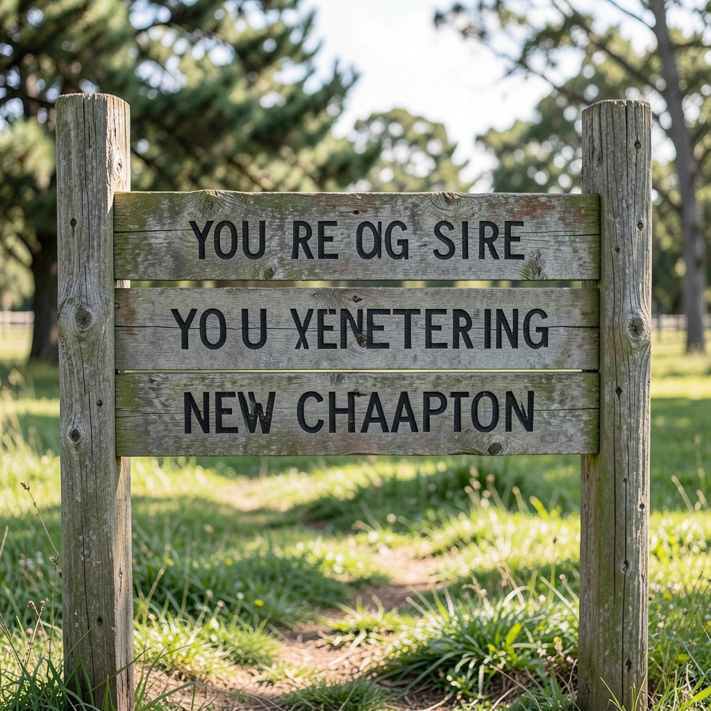 signs you are entering a new chapter