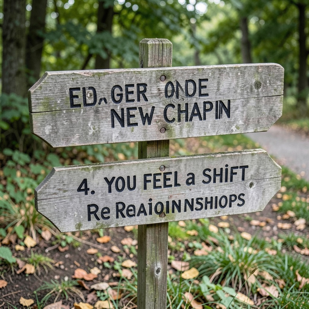 signs you are entering a new chapter
