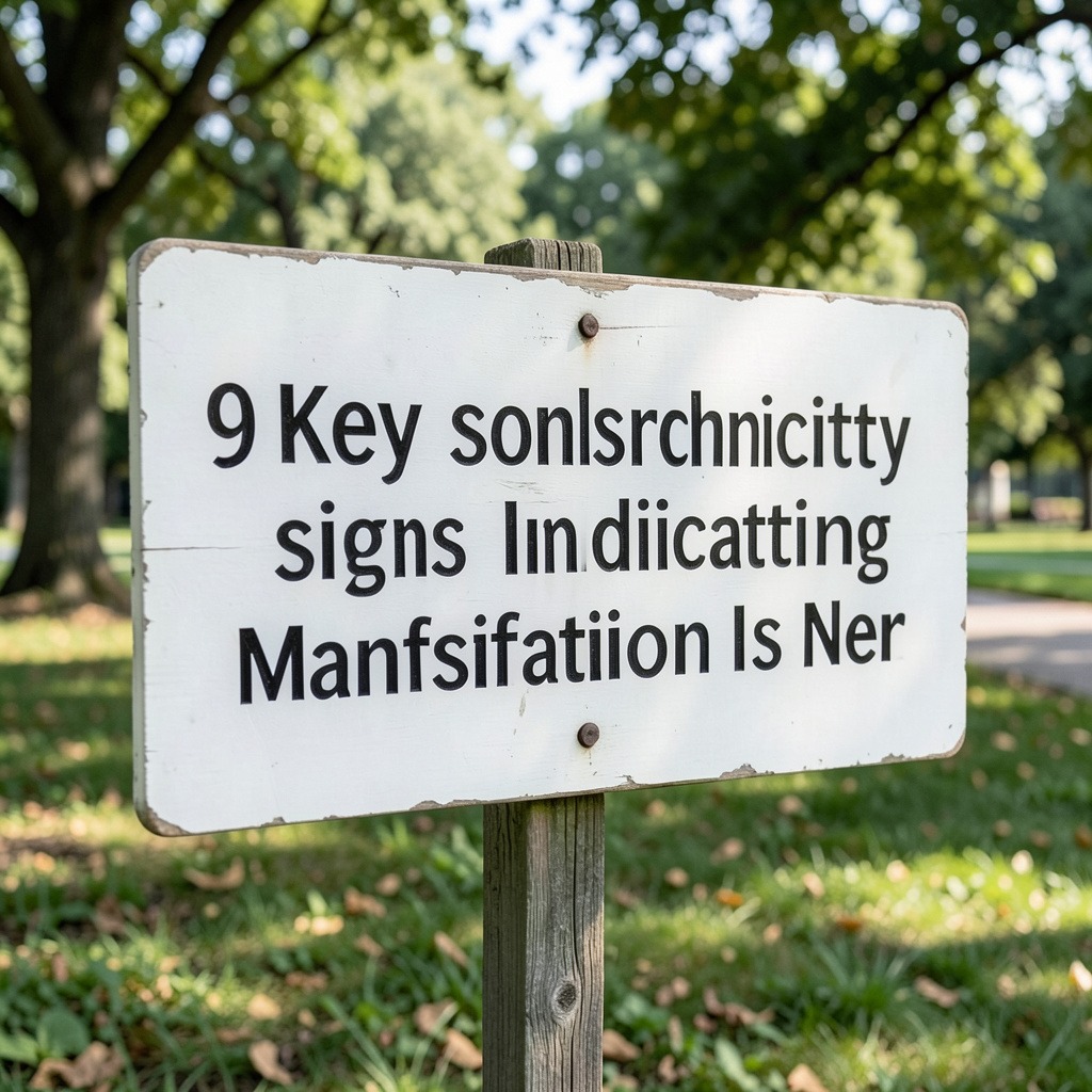 synchronicity signs before manifestation