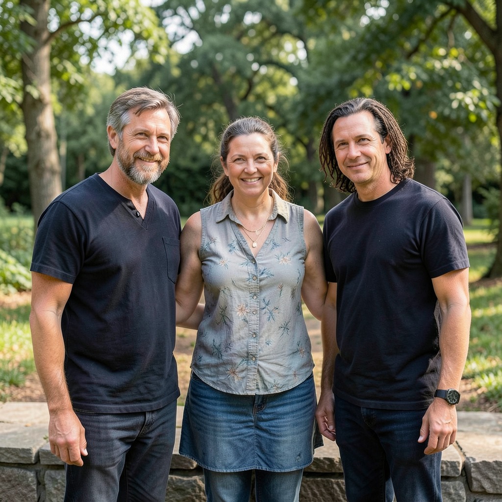 three person photo superstition