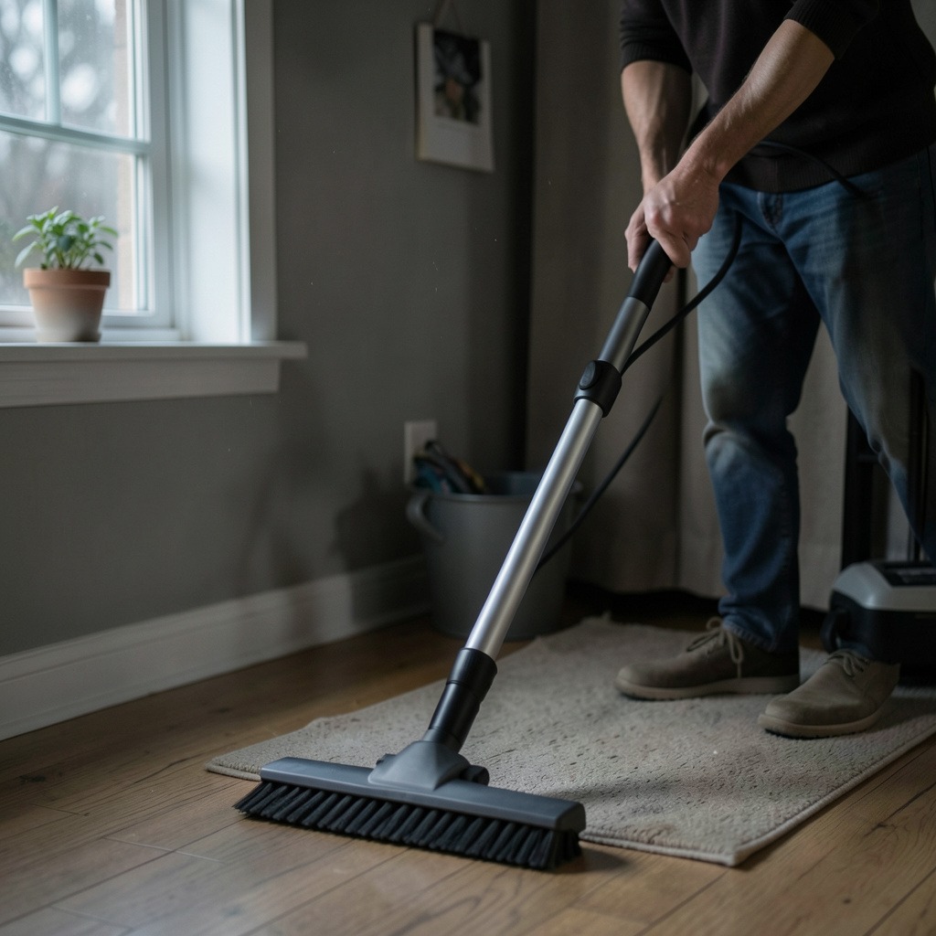 vacuuming at night superstition